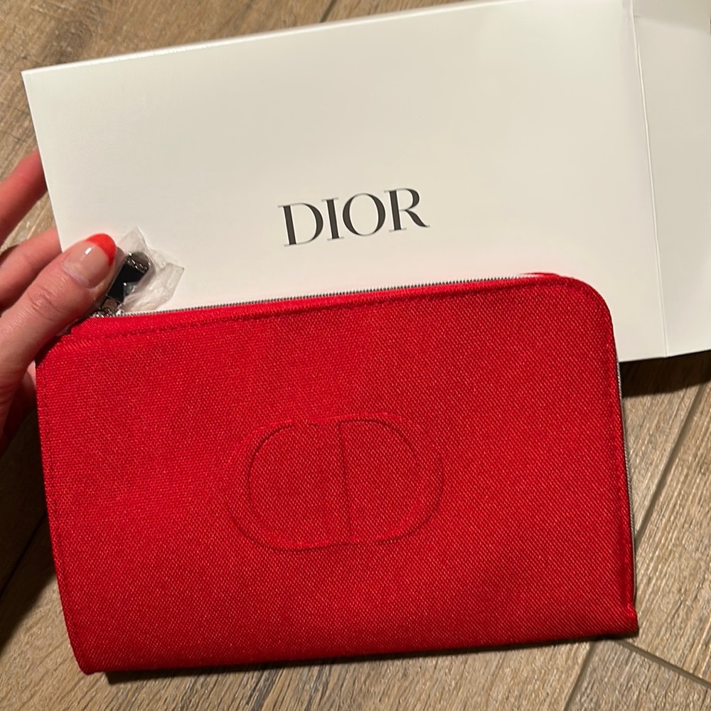 Dior Red Makeup Pouch ❤️